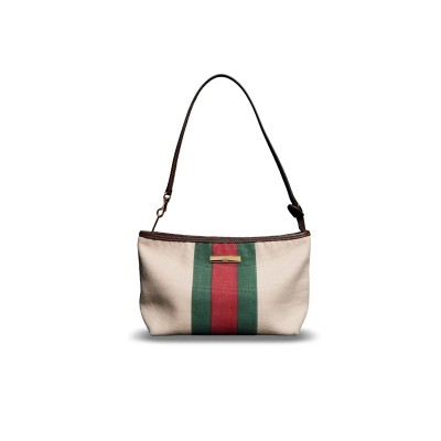 GUCCI SMALL POUCH WITH STRAP AND WEB A000MM (17*12.5*10cm)
